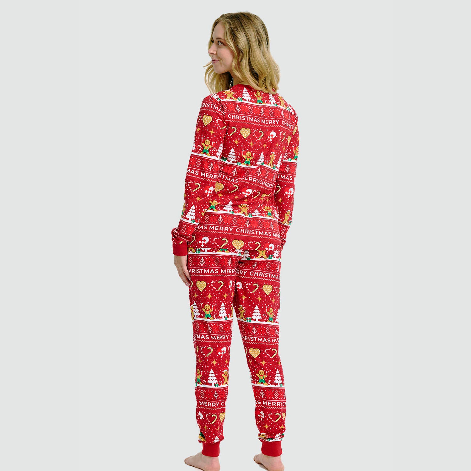 Christmas Cookie julepyjamas rød - Dame.